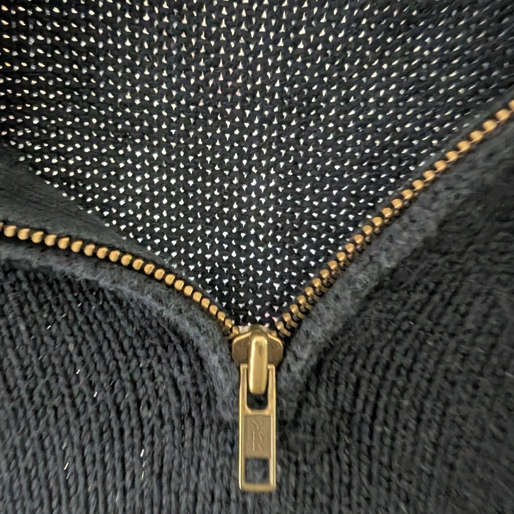 Ralph Lauren Boy's Navy 1/4 Zip Sweater - Picture 5 of 5